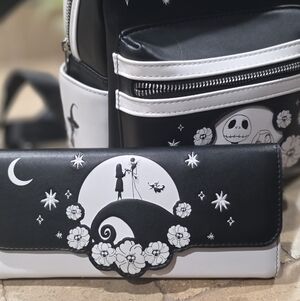 Loungefly Nightmare Before Christmas Backpack With Matching Wallet